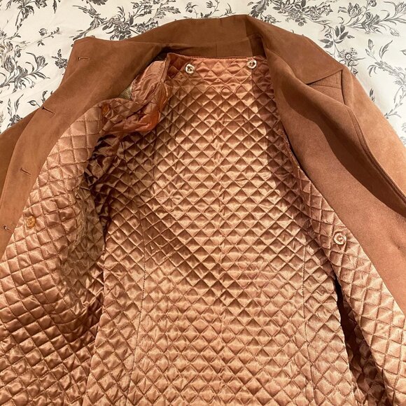 Vintage 70s Majestic Garments Faux Suede Women's Coat - Picture 3 of 4